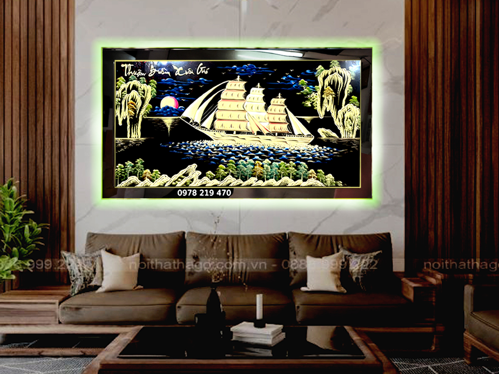 TPHCM tranh tặng tân gia khai trương tranh thuận buồm