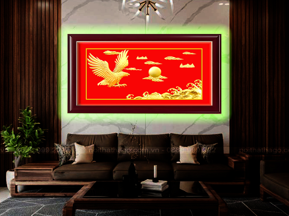 Tranh treo phòng khách TPHCM khánh vàng