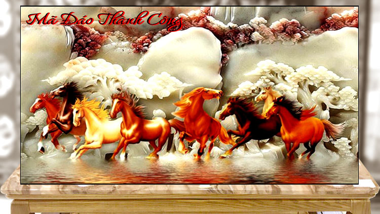 Mua tranh tặng khai trương ở đâu tranh chất