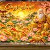 Tranh sơn mài cừu ngư quần hội - CN01
